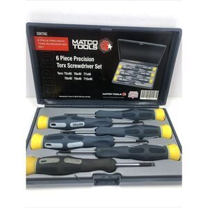 Matco Tools 6 Piece Precision Torx Screwdriver Set T5 T6 T7 T8 T9 T10 SDET6C